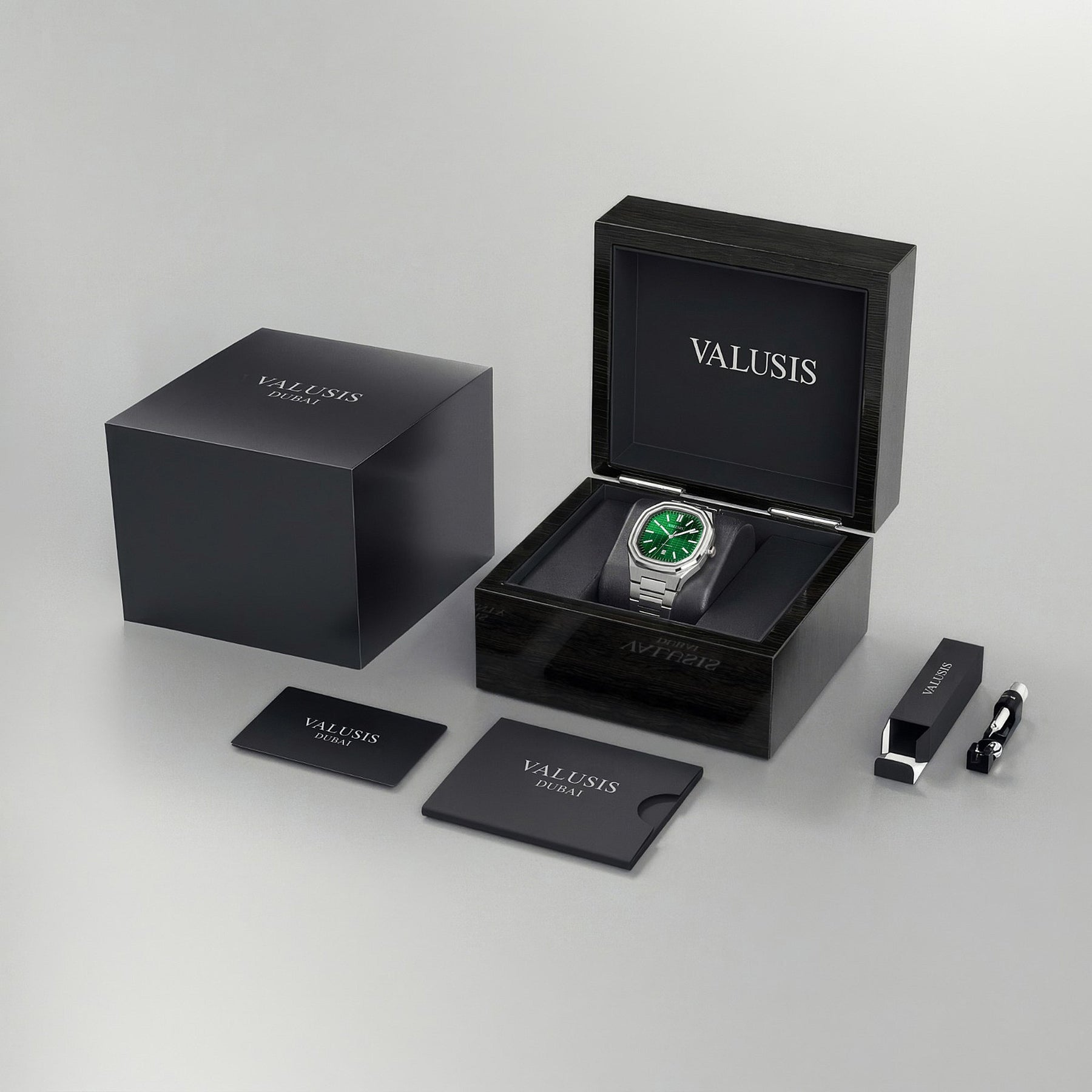 VALUSIS Volt Green Automatic – Luxury Watch Packaging Box Dubai