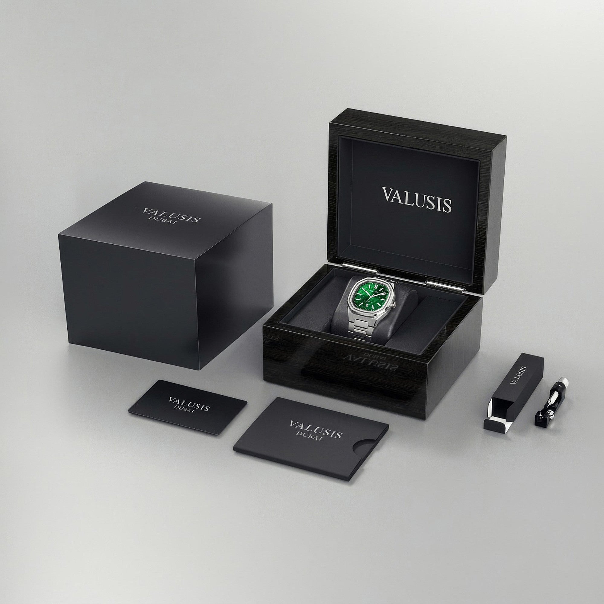 VALUSIS Volt Green Automatic – Luxury Watch Packaging Box Dubai