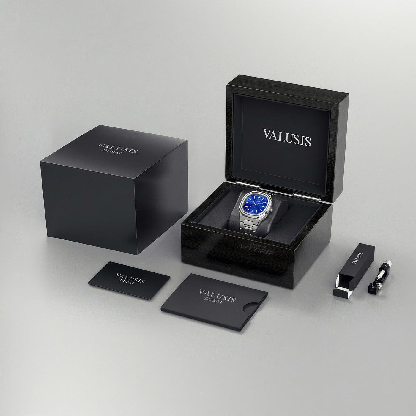 VALUSIS Volt Blue – Luxury Watch Packaging Box Dubai