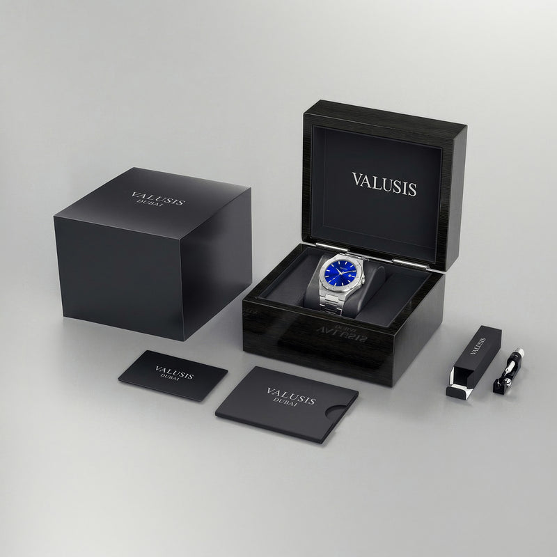 VALUSIS Lysium Blue – Luxury Watch Packaging Box Dubai