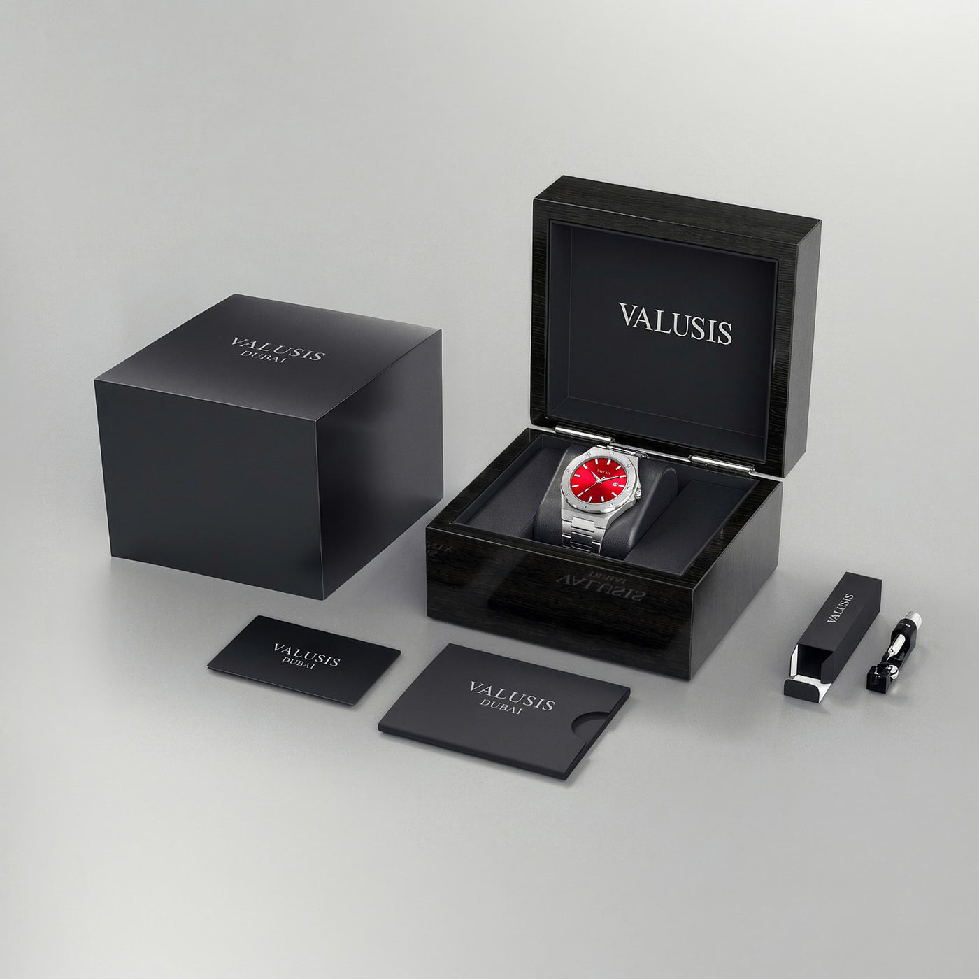 VALUSIS Lysium Ruby – Luxury Watch Packaging Box Dubai