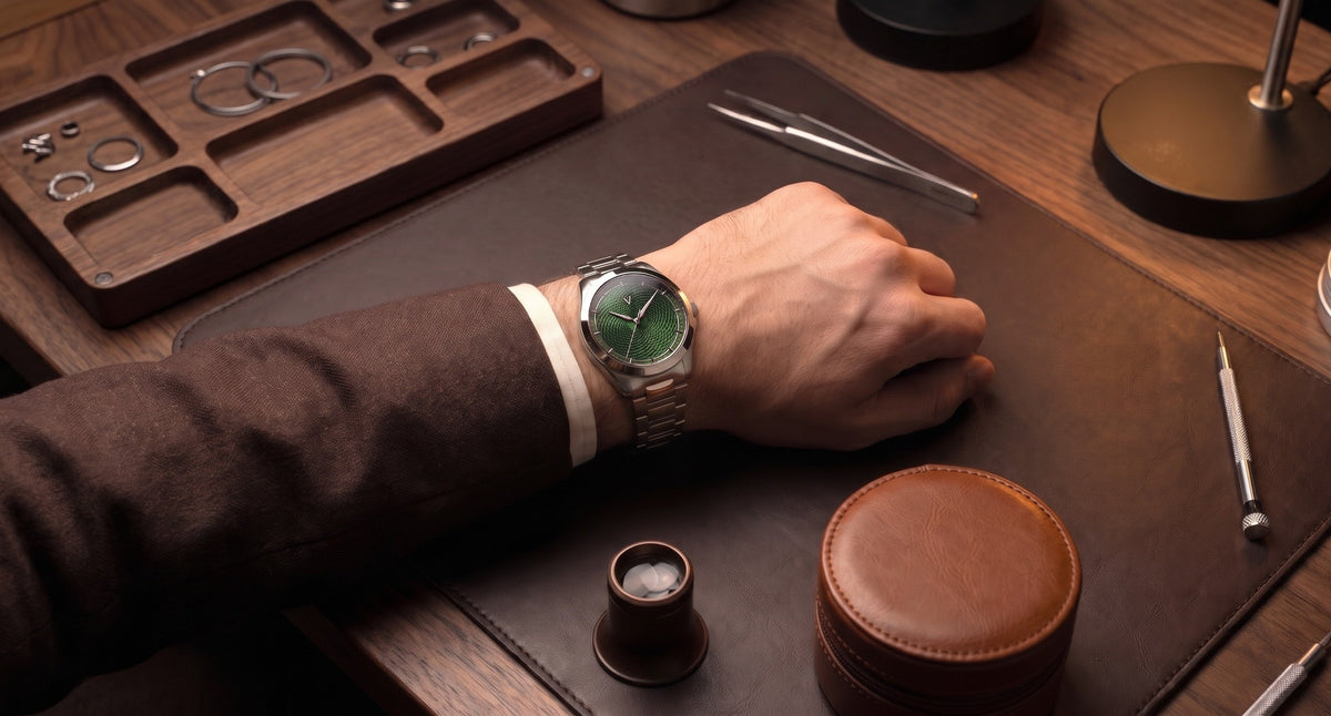 Velturion Watch wrist shot