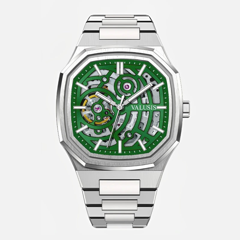VALUSIS Volt Green Skeleton – Skeleton Dial Automatic Watch