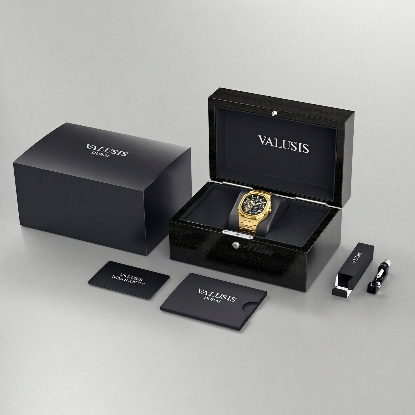 VALUSIS Volt Gold Skeleton Ii – Automatic Watch Luxury Watch Packaging Box Dubai