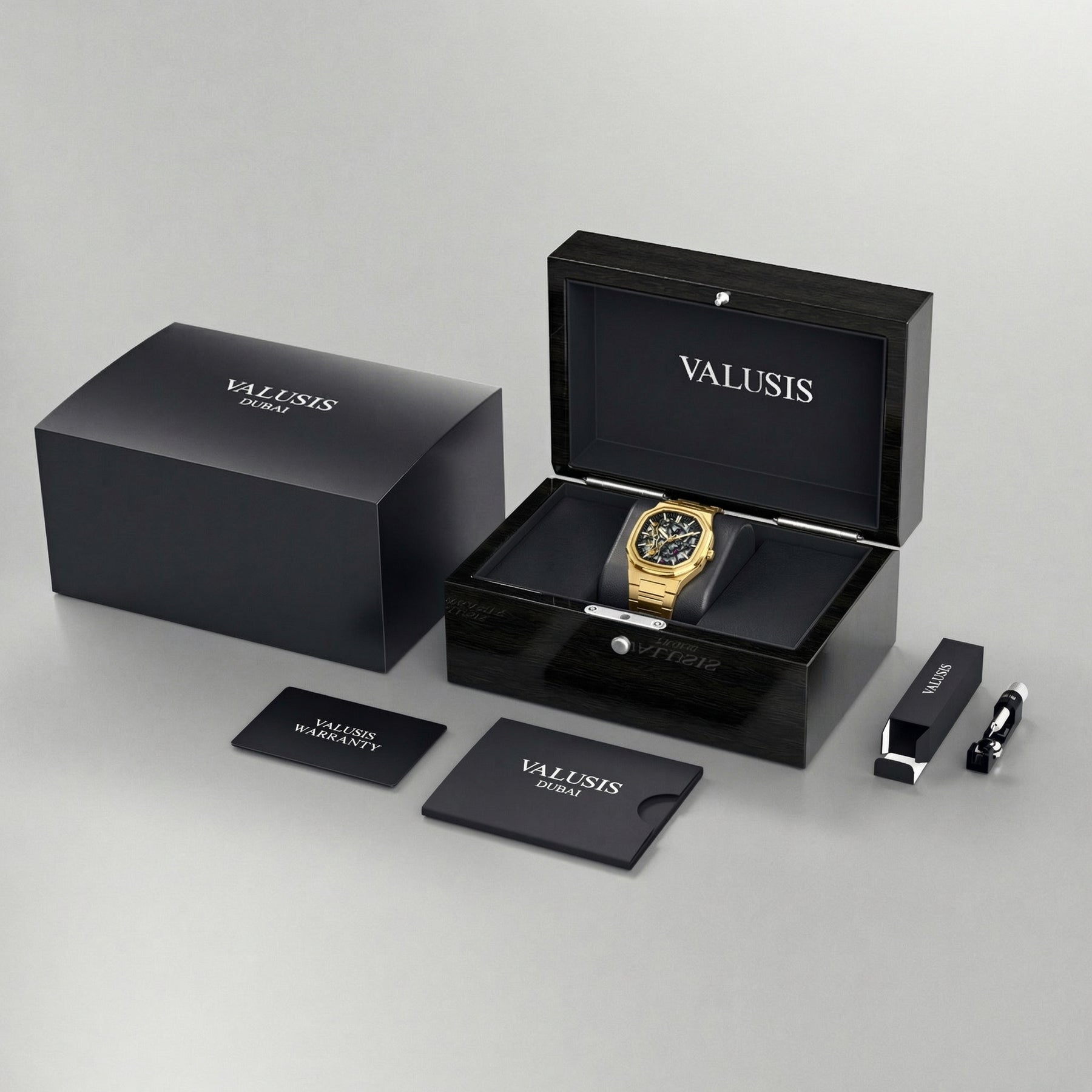 VALUSIS Volt Gold Skeleton Ii – Automatic Watch Luxury Watch Packaging Box Dubai