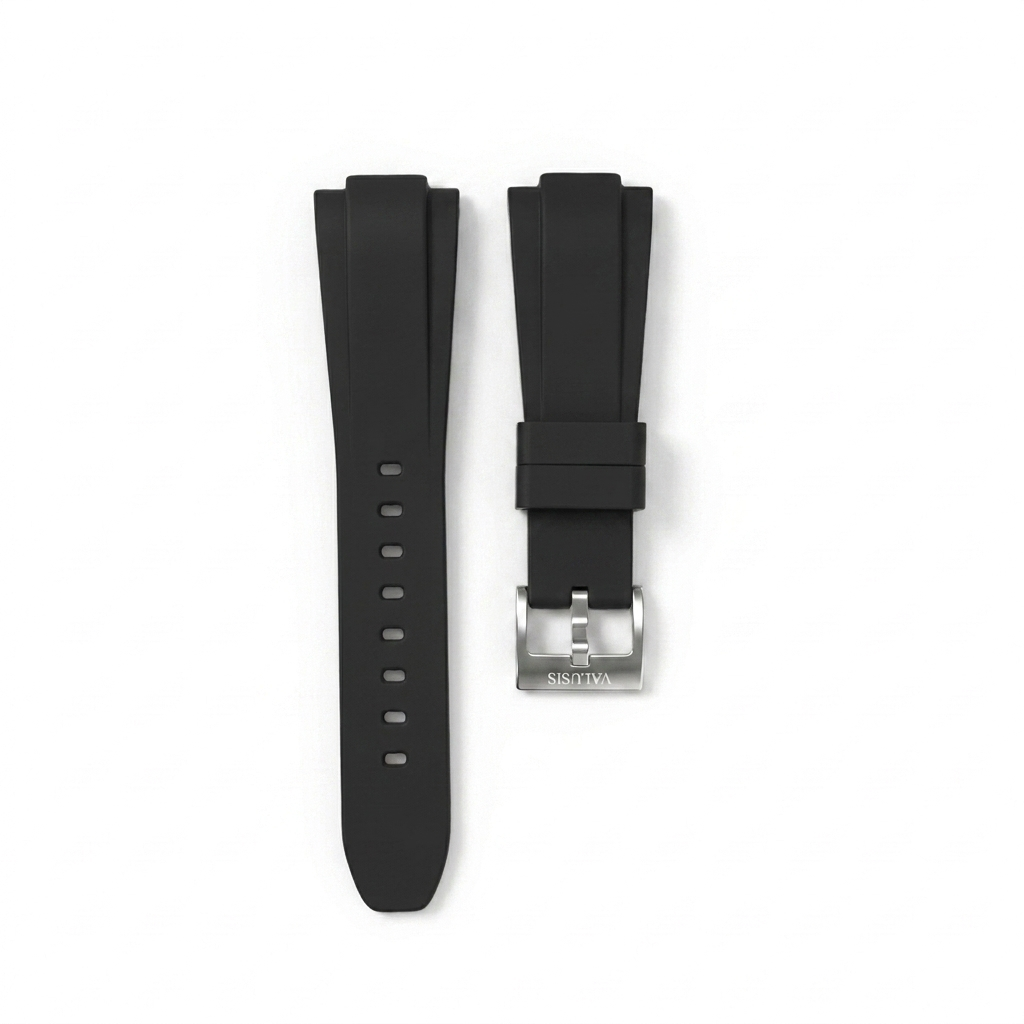 Black Silicone Strap