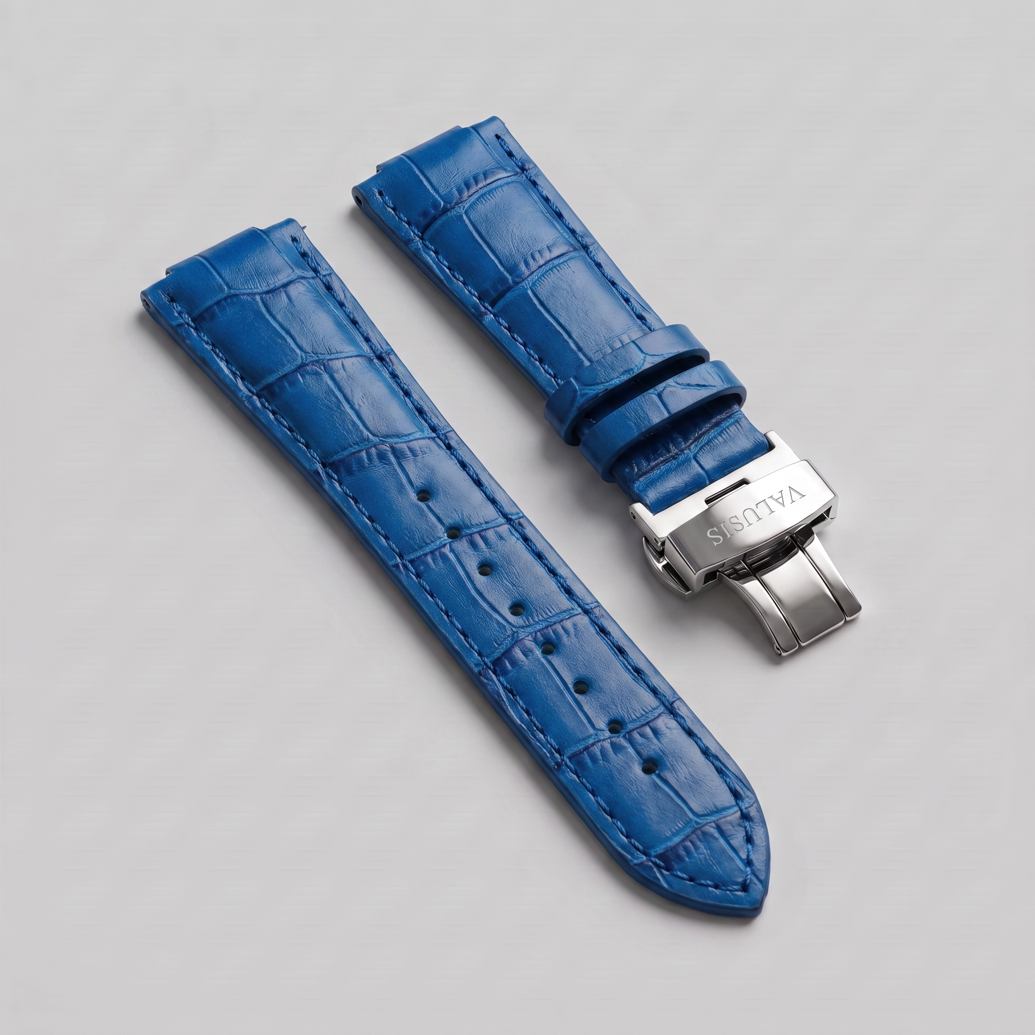 Blue Leather Strap
