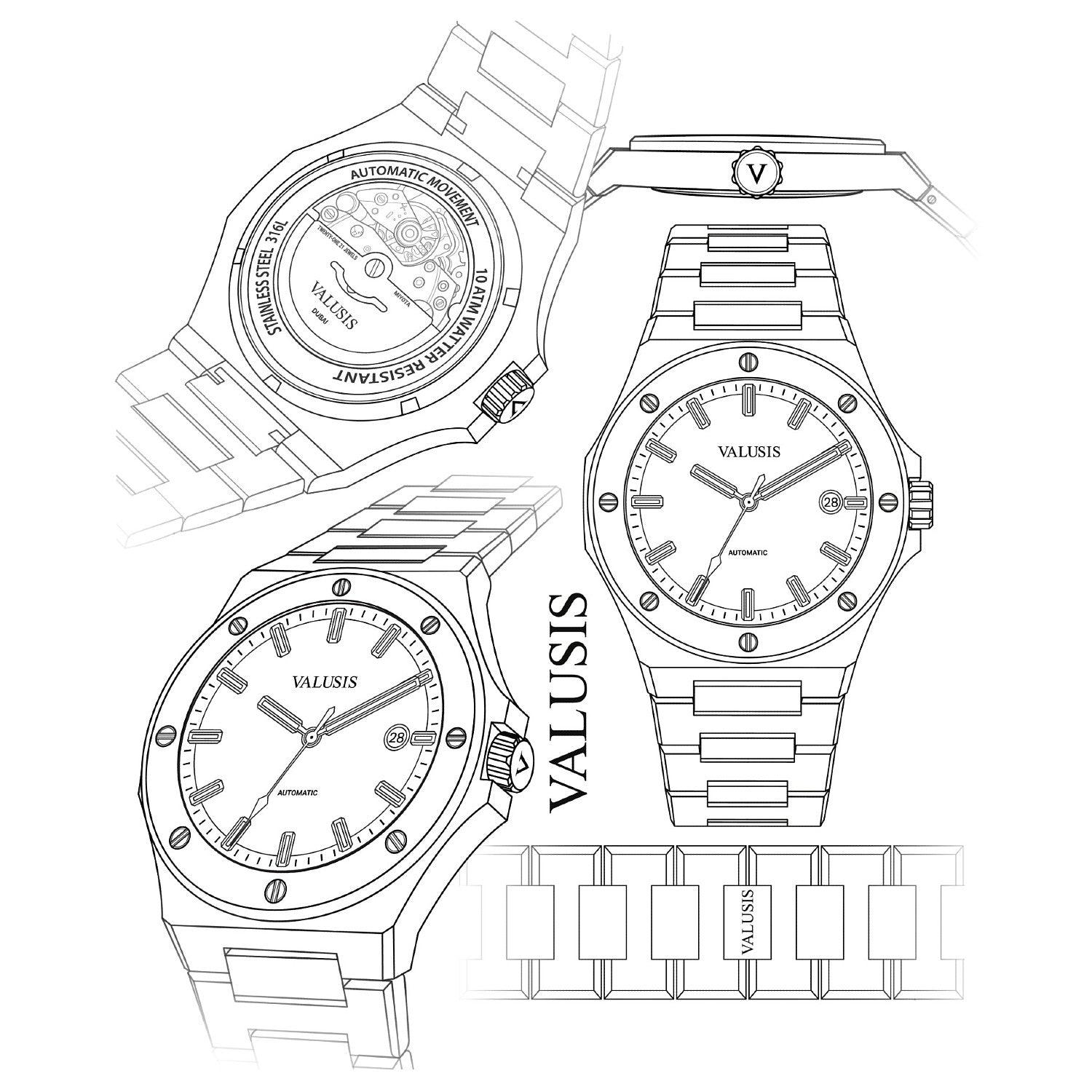 VALUSIS Lysium Turquoise Automatic – Automatic Watch
