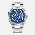 VALUSIS Volt Blue Skeleton – Automatic Watch with Steel Strap