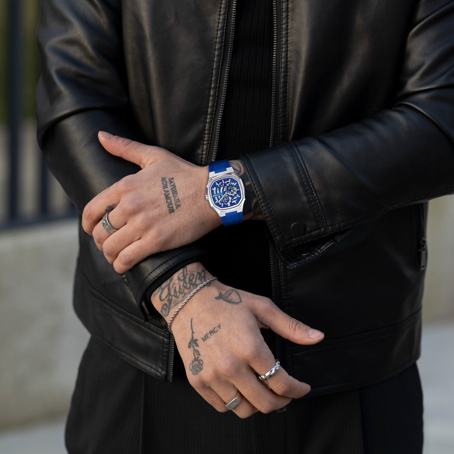 VALUSIS Volt Blue Skeleton – Skeleton Dial Automatic Watch
