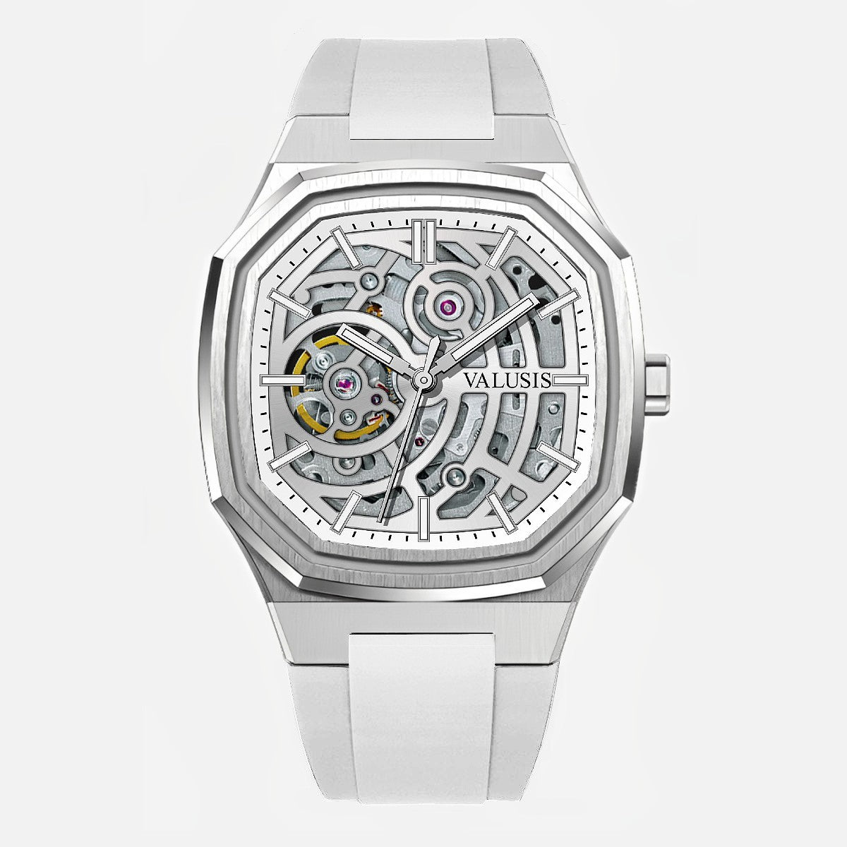 VALUSIS Volt White Skeleton – Skeleton Dial Automatic Watch