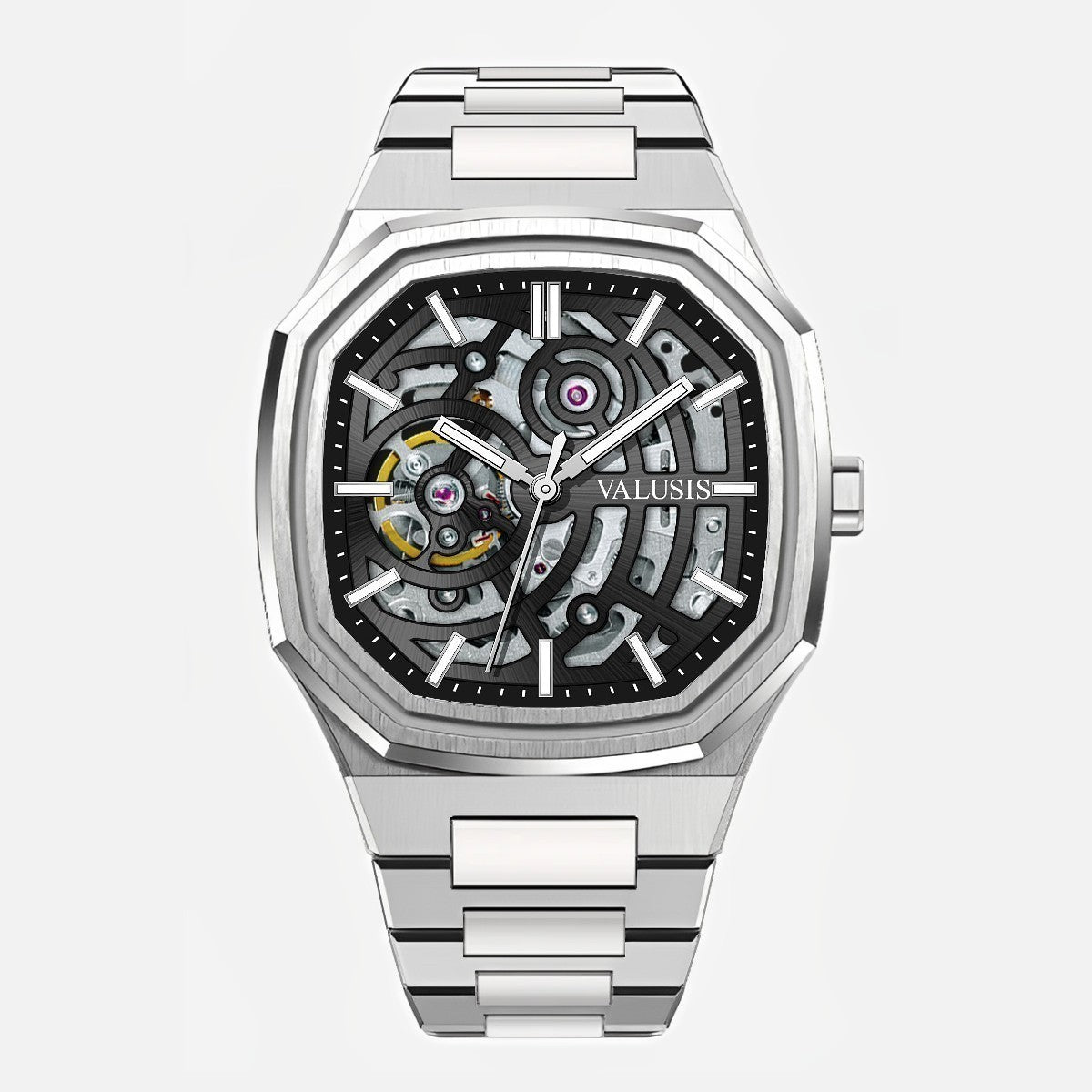 VALUSIS Volt Black Skeleton – Skeleton Dial Automatic Watch