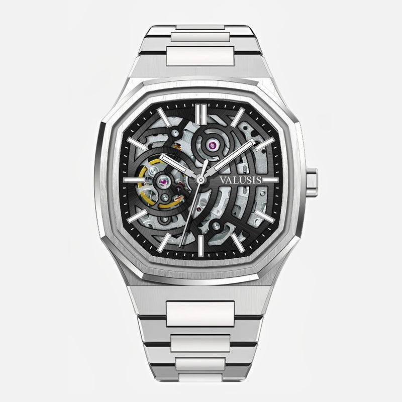 VALUSIS Volt Black Skeleton – Skeleton Dial Automatic Watch