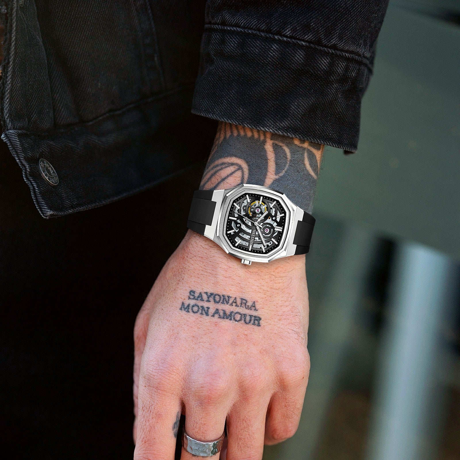 VALUSIS Volt Black Skeleton – Automatic Watch