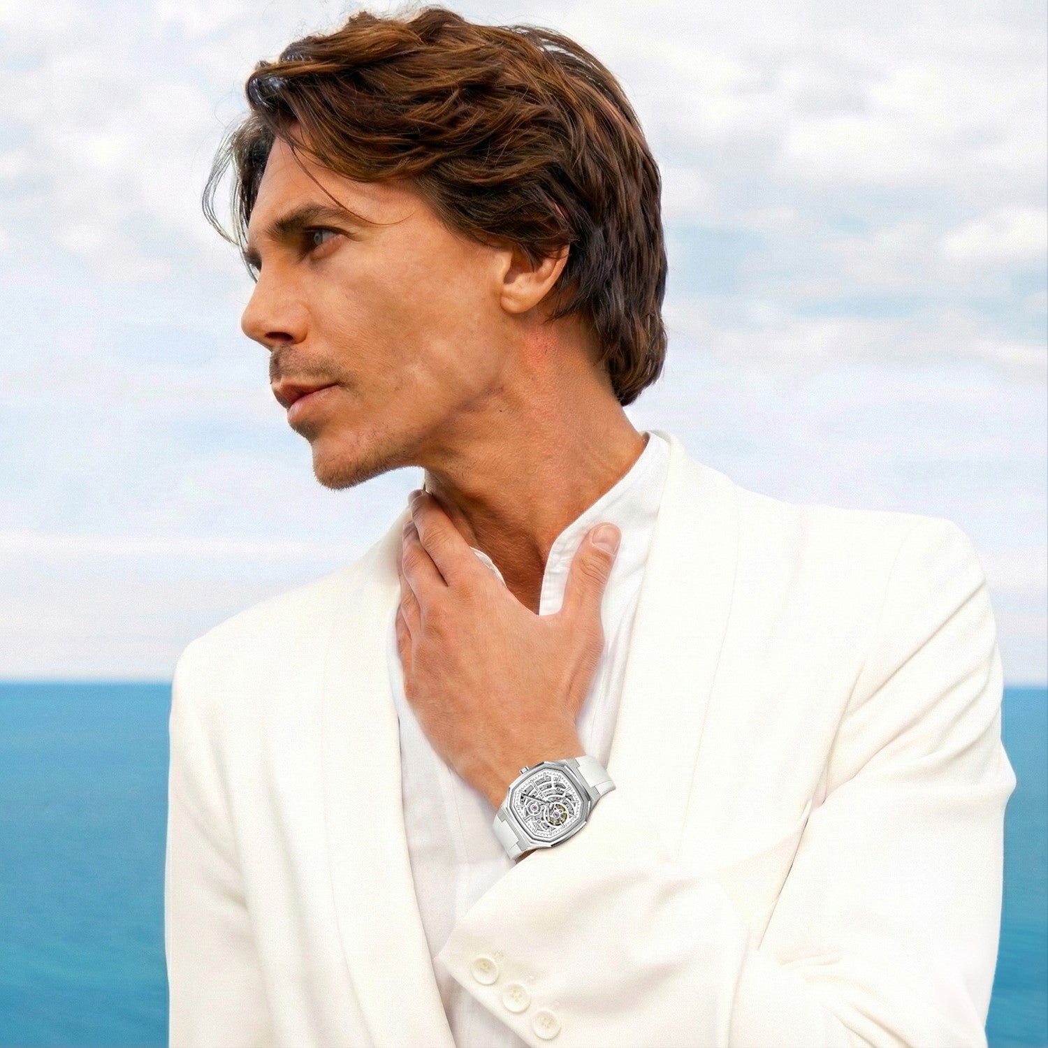 VALUSIS Volt White Skeleton – Skeleton Dial Automatic Watch